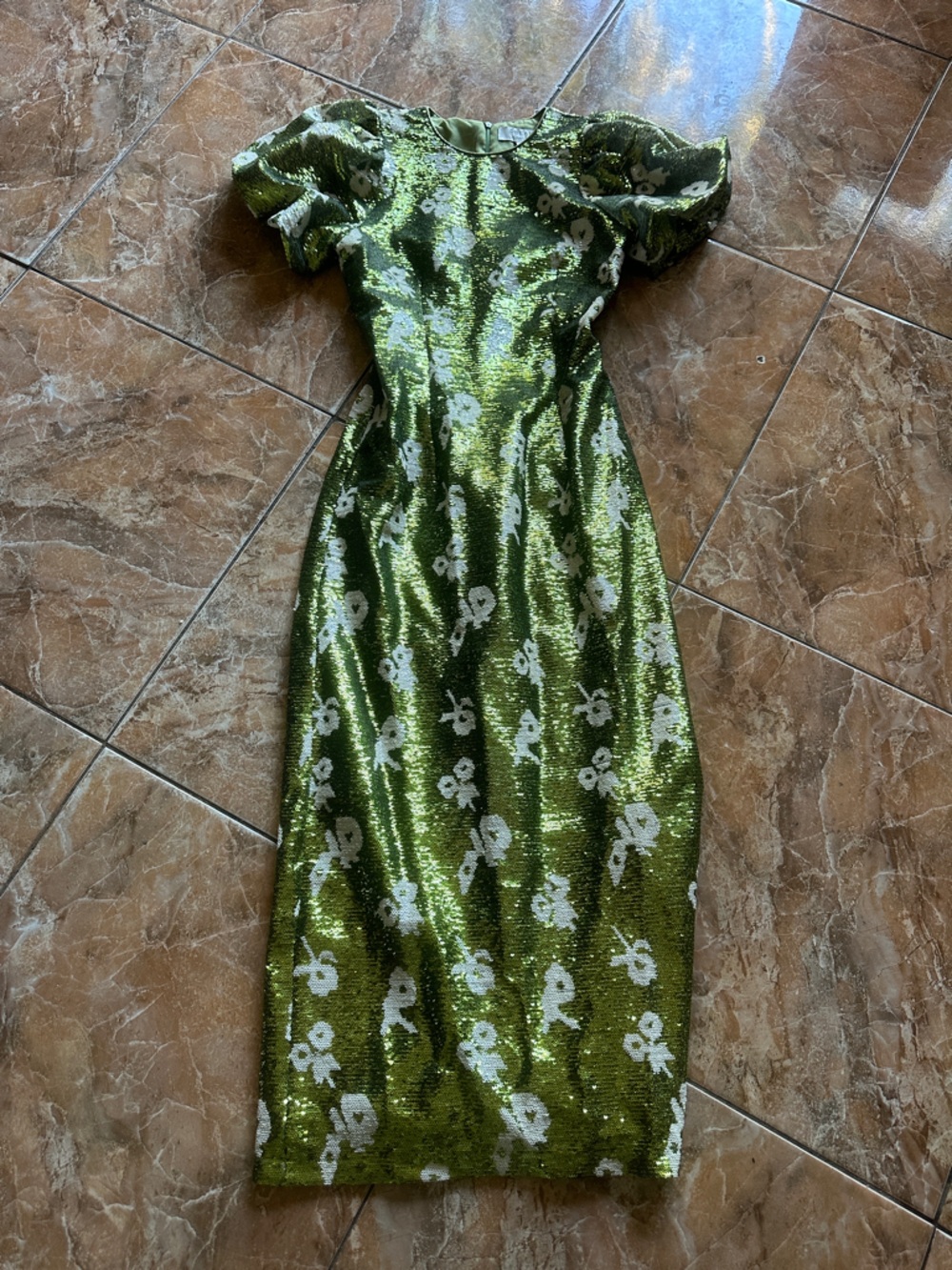 Sister Jane DREAM Èclat Floral Sequin Midi Dress